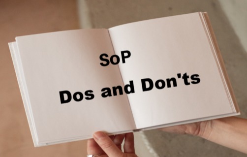 A picture of the dos and don'ts of statement of purpose