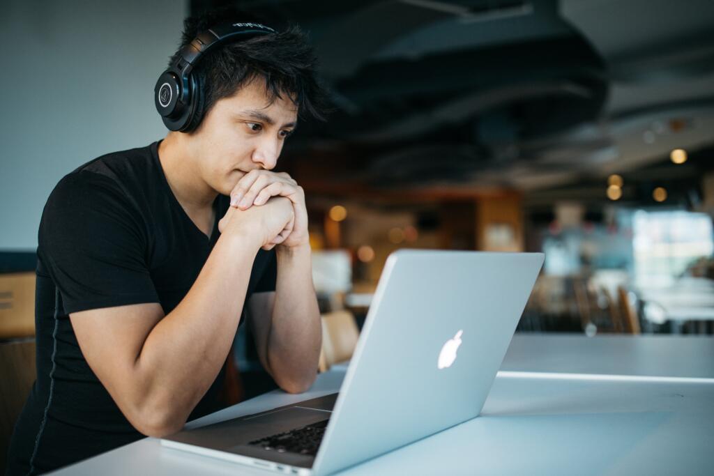 A student learning in a serene environment 