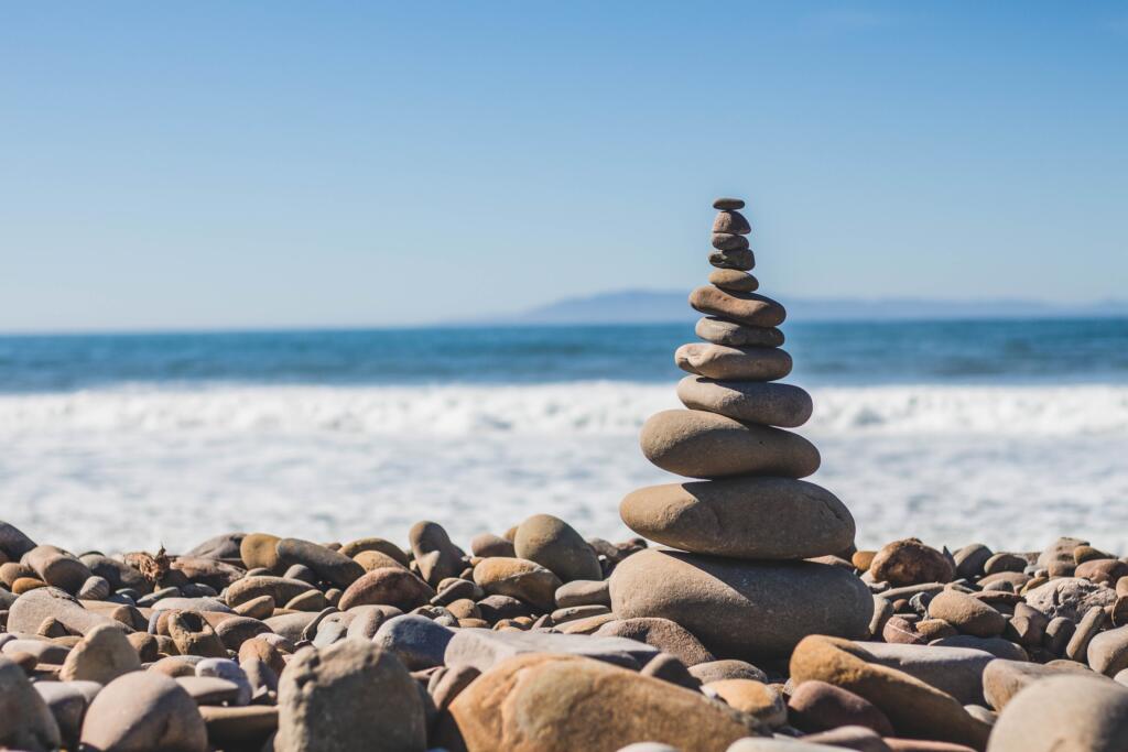 The picture shows well arranged stones depicting the value of insurance.